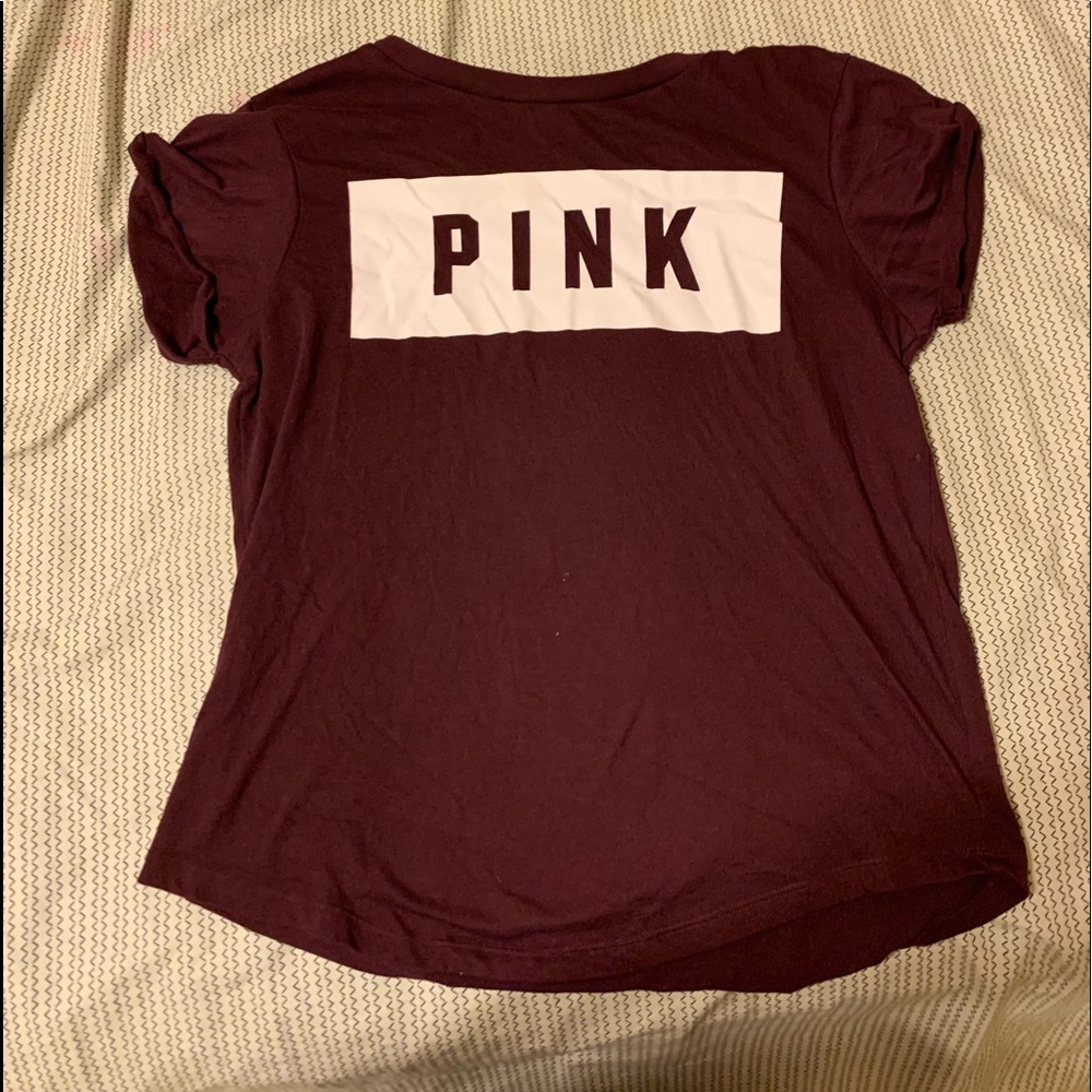 Maroon VS Pink T-Shirt. In great condition!